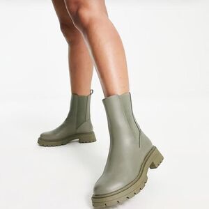 S & L Women's Green and Khaki Boots